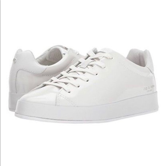 Rag and bone RB1 low white leather sneakers - Picture 4 of 4